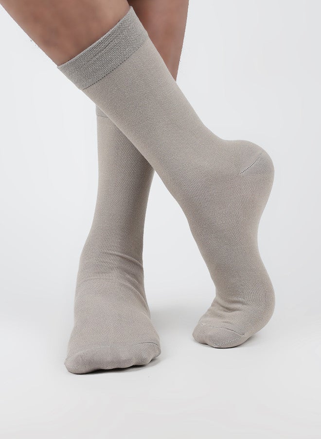 FOOTPRINTS FOOTPRINT Men 3 Pairs Anti Odour Organic Cotton Calf-Length Solid Bamboo Formal Socks - Image 2